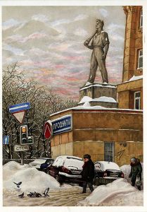Дом со скульптурами на Яузском бульваре ― PopCards.ru