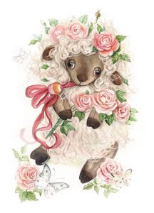 Романтичная овечка  ― PopCards.ru